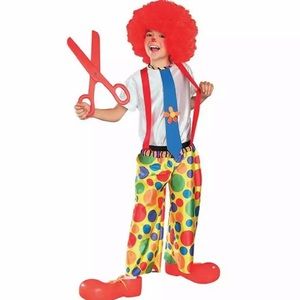 🆕 CHUCKLE KING Child Unisex Costume Clown 4-6 Boy